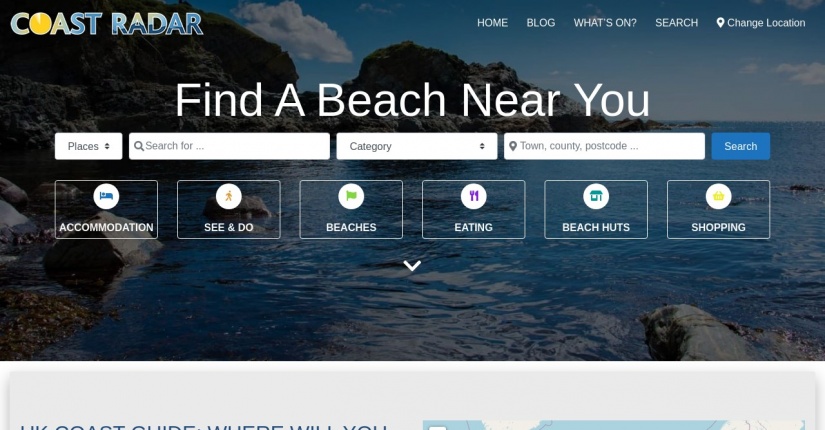 Coast Radar - beach and coastal information site